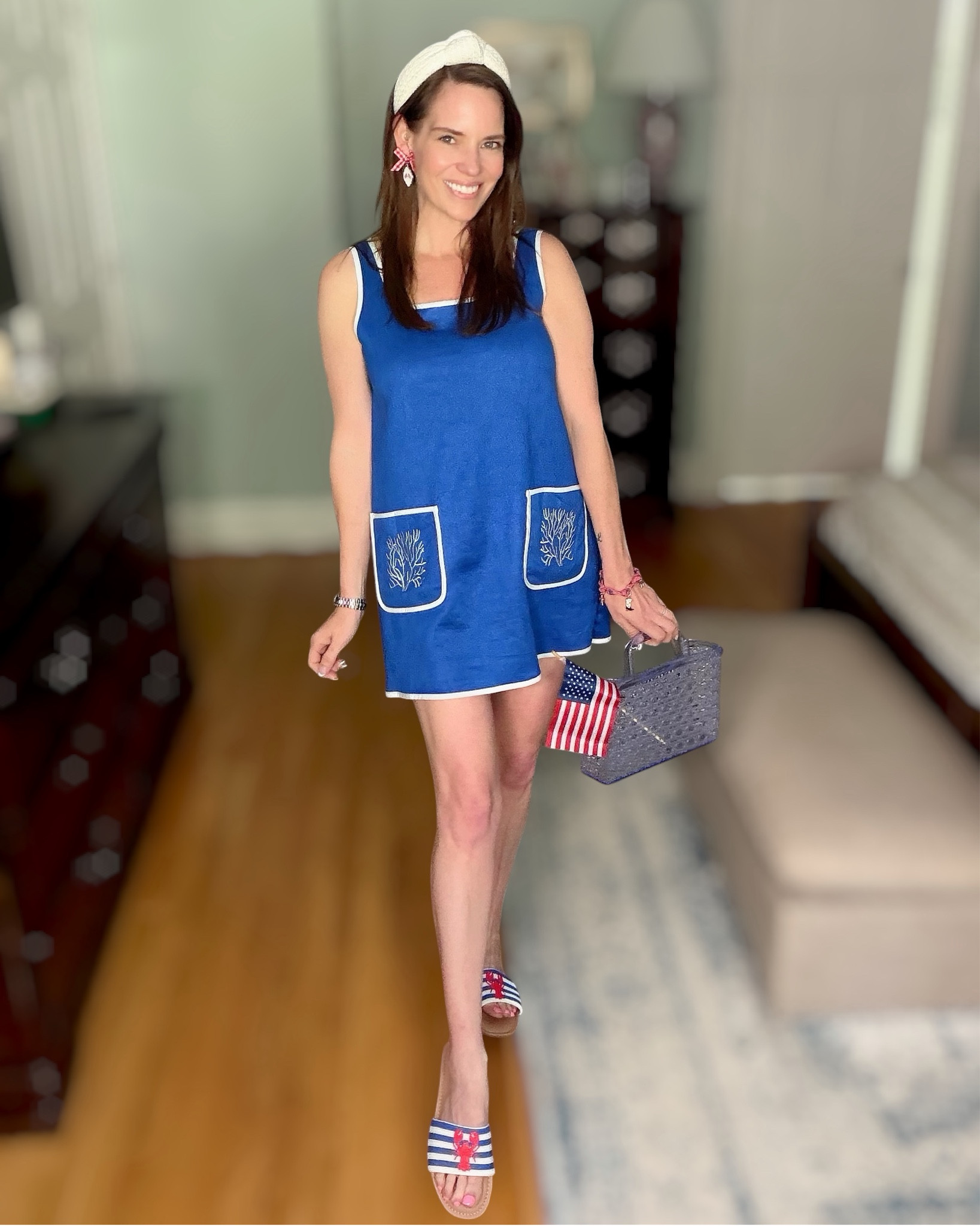 Blue Coastal Coverup 🇺🇸 Patriotic Swim Look + Jelly Tote

The easiest throw-on for pool or beach days 🇺🇸💙 This Amazon terry tank dress doubles perfectly as a swim coverup—lightweight, breathable, and super comfy with that soft, absorbent feel after swimming. The relaxed fit and coastal pocket detail make it feel a little more elevated than your typical coverup ✨

Styled with patriotic slides, a jelly mini tote, and festive accessories for a fun red, white & blue moment ❤️🤍💙 Just add your favorite swimsuit underneath and you’re set for a full day in the sun!

Wearing size small.

swim coverup outfit, beach day look, poolside outfit, patriotic summer style, red white and blue outfit, coastal preppy style, amazon coverup dress, summer vacation outfit, jelly tote bag

#LTKSwim #LTKSeasonal #LTKOver40