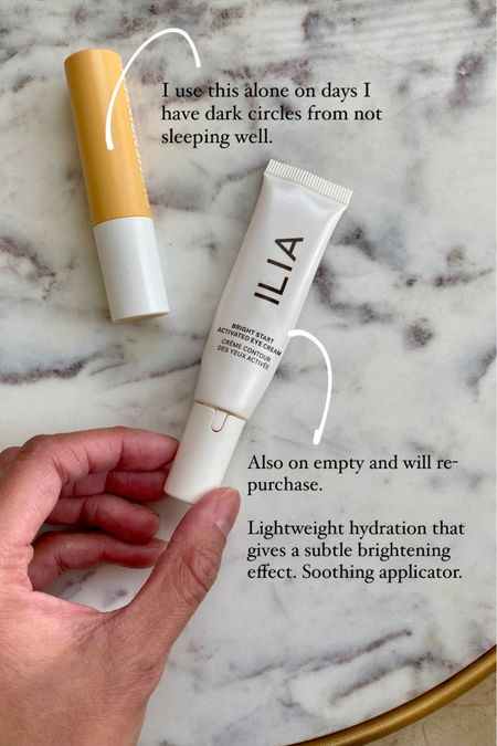 Eye cream. Undereye cream. Morning skincare routine. I normally use the ilia serum. On days that I have dark circles under my eyes, i use this vitamin cc stick in shade banana. 
Clean beauty products  

#LTKover40 #LTKbeauty #LTKfindsunder50