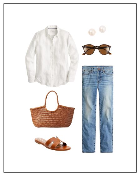 Spring Break Outfit Idea: Evening on the Beach

I packed a white button-down on our trip to Rosemary Beach, and it was one of the pieces I reached for most. I love that it’s a timeless staple that I can wear year after year, and it makes any outfit look put-together. I styled it with skinny jeans and sandals for our evening walk on the beach. My go-to spring/summer vacation bag has become this Dragon Diffusion tote bag.  I find most woven bags to be scratchy, but the quality of this one is unbelievable. It’s so comfortable and goes over my shoulder perfectly without sliding off. And lastly, to tie together this spring break outfit, accessorize with pearl earrings and throw on a pair of sunglasses.



#LTKstyletip #LTKSeasonal #LTKitbag