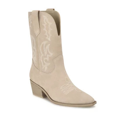 Nine West Women's Yodown Block Heel Casual Western Boots | Belk