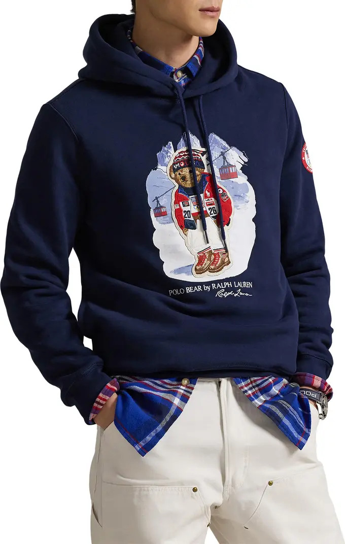 Team USA Polo Bear Graphic Hoodie | Nordstrom