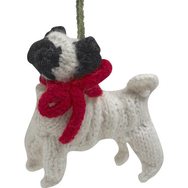 Pug Ornament, Brown - Arcadia Home Ornaments & Trim | Maisonette | Maisonette