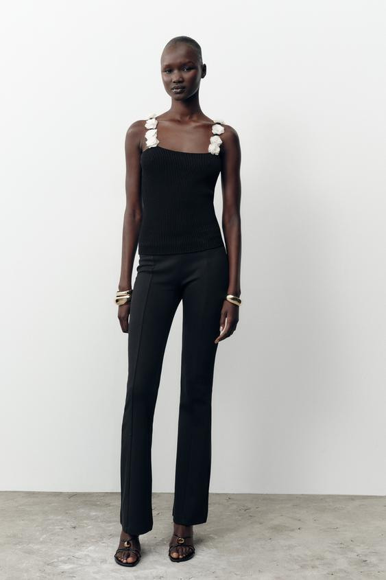 FLORAL KNIT TOP | Zara Canada