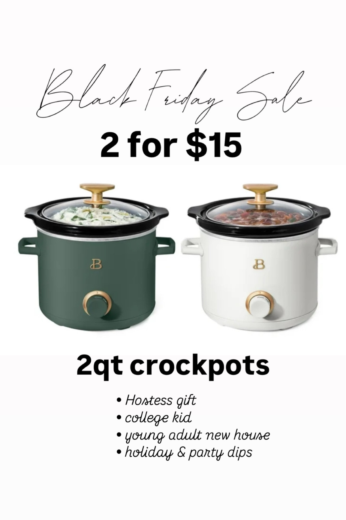 Two for $15! 2 qt is great for a hostess gift, college kids, young adult housewarming gift, or for making holiday & party dips!



#LTKCyberWeek #LTKHome #LTKHoliday