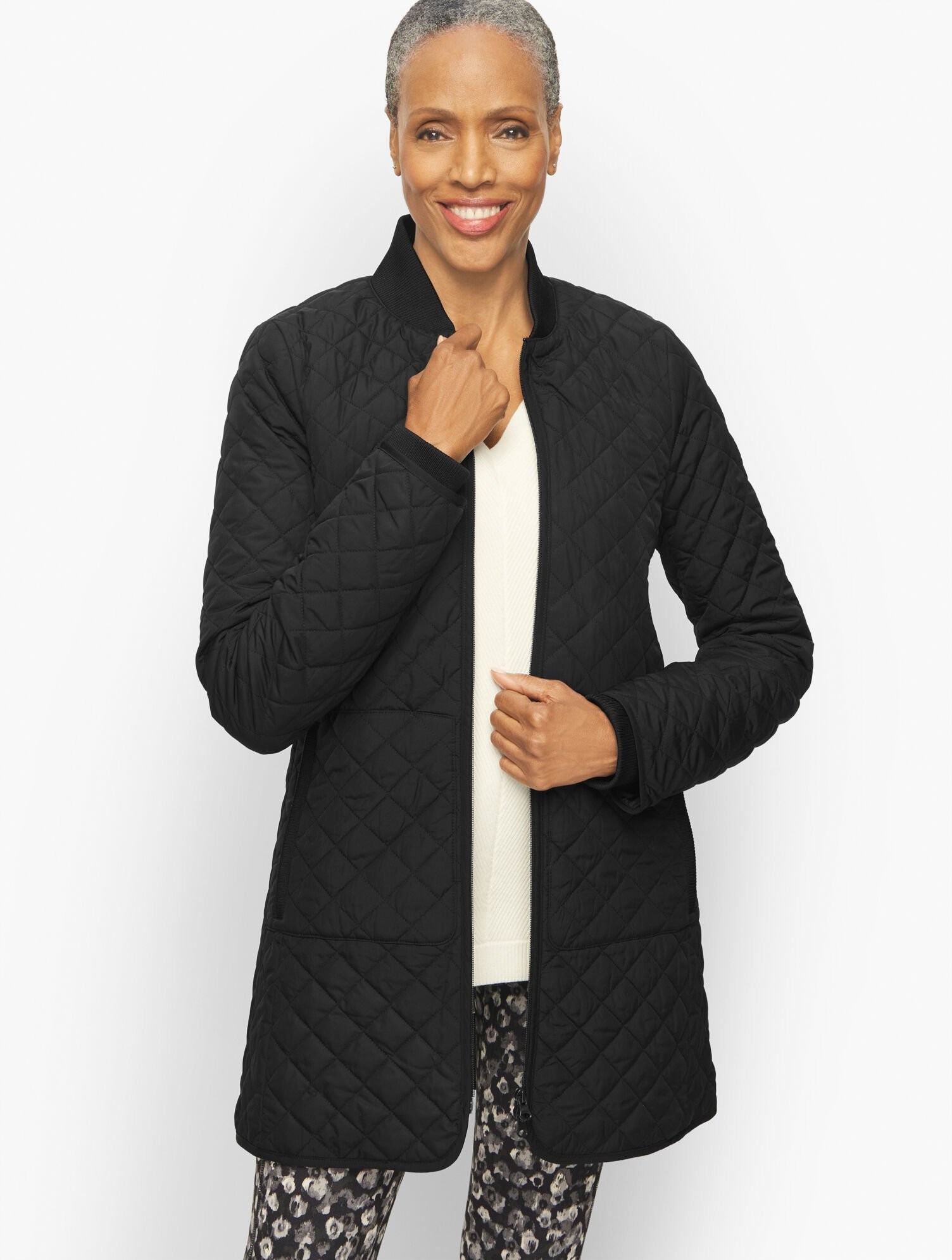 Quilted Long Jacket | Talbots