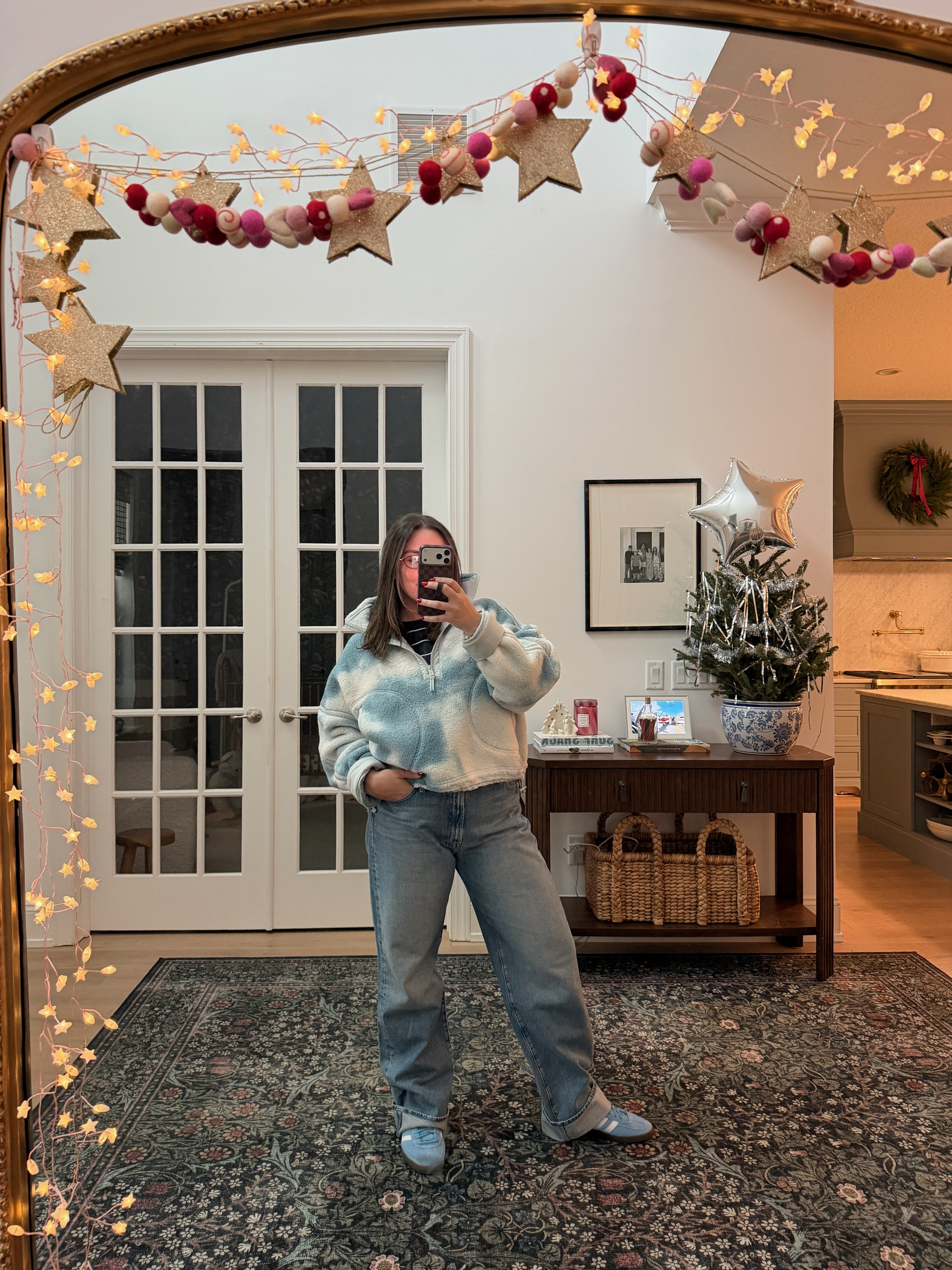 wearing size L in the FP fleece