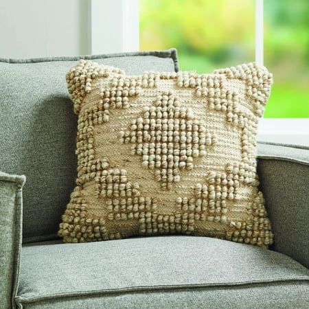 Better Homes and Gardens Aztec Cream Decorative Pillow | Walmart (US)