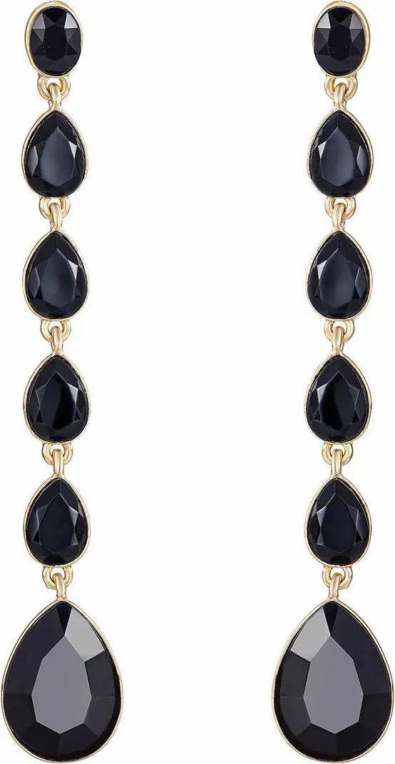 Teardrop Crystal Linear Earrings | Nordstrom