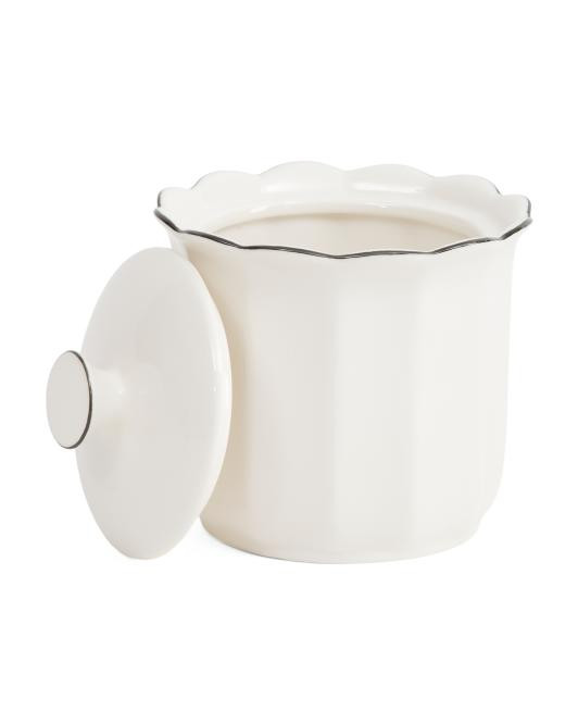 Flared Scalloped Cotton Jar | TJ Maxx