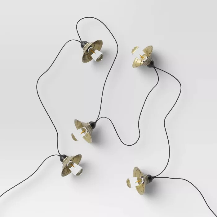 10ct LED String Lights Bronze Hood - Smith & Hawken™ | Target