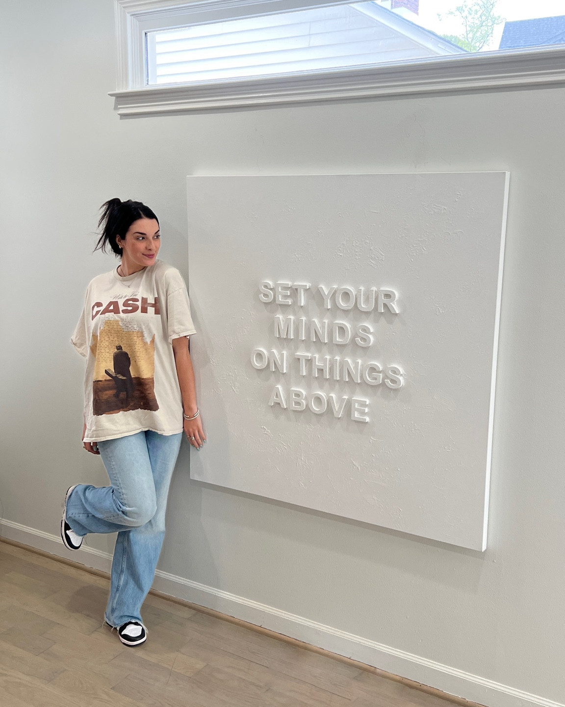 DIY art // modern white painting // home decor // Molly mae inspired