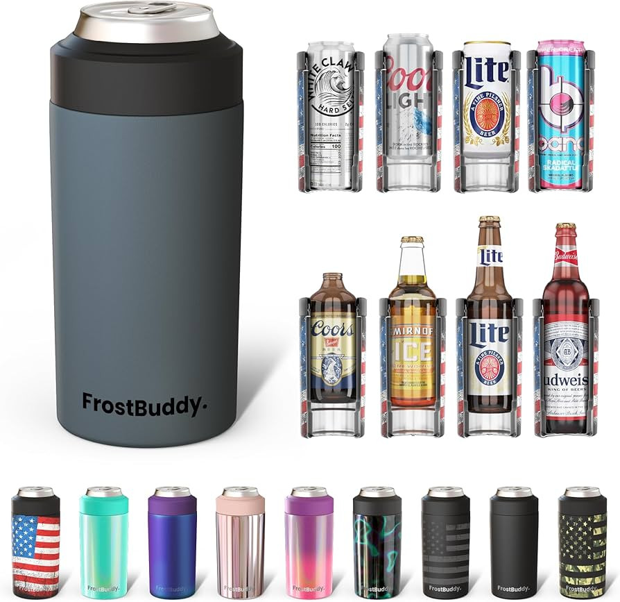 Frost Buddy Universal Can Cooler - Fits all - Stainless Steel Can Cooler for 12 oz & 16 oz Regula... | Amazon (US)