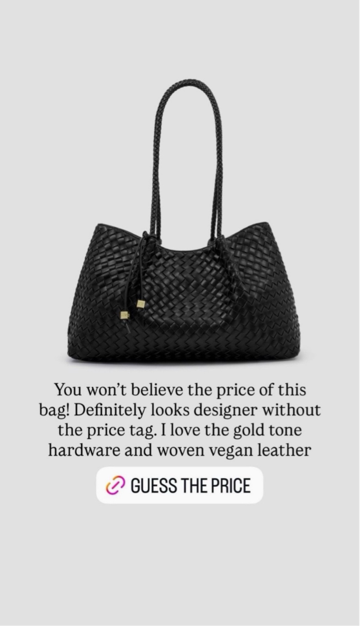 You won't believe the price of this bag! Definitely looks designer without the price tag. I love the gold tone hardware and woven vegan leather 

 #LTKgrwm #LTKootd #LTKBeauty