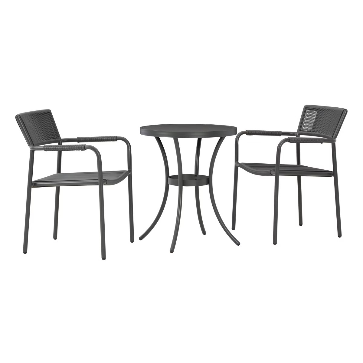 Crystal Breeze 3pc Outdoor Set with Chairs & Table - Gray - Signature Design by Ashley | Target