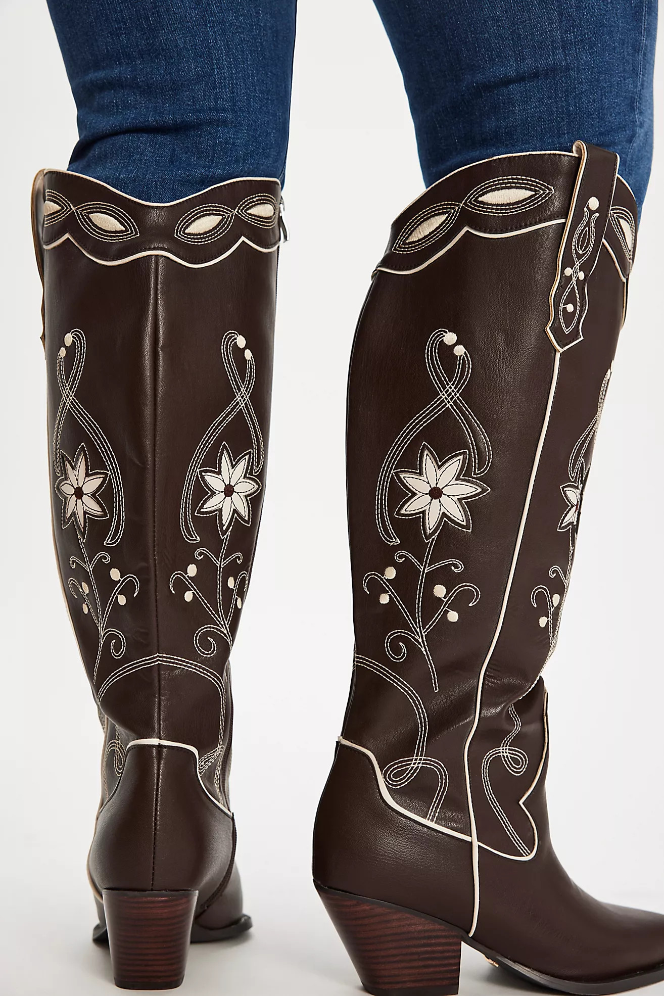 Aviva Wide-Calf Western Boots | Free People (Global - UK&FR Excluded)