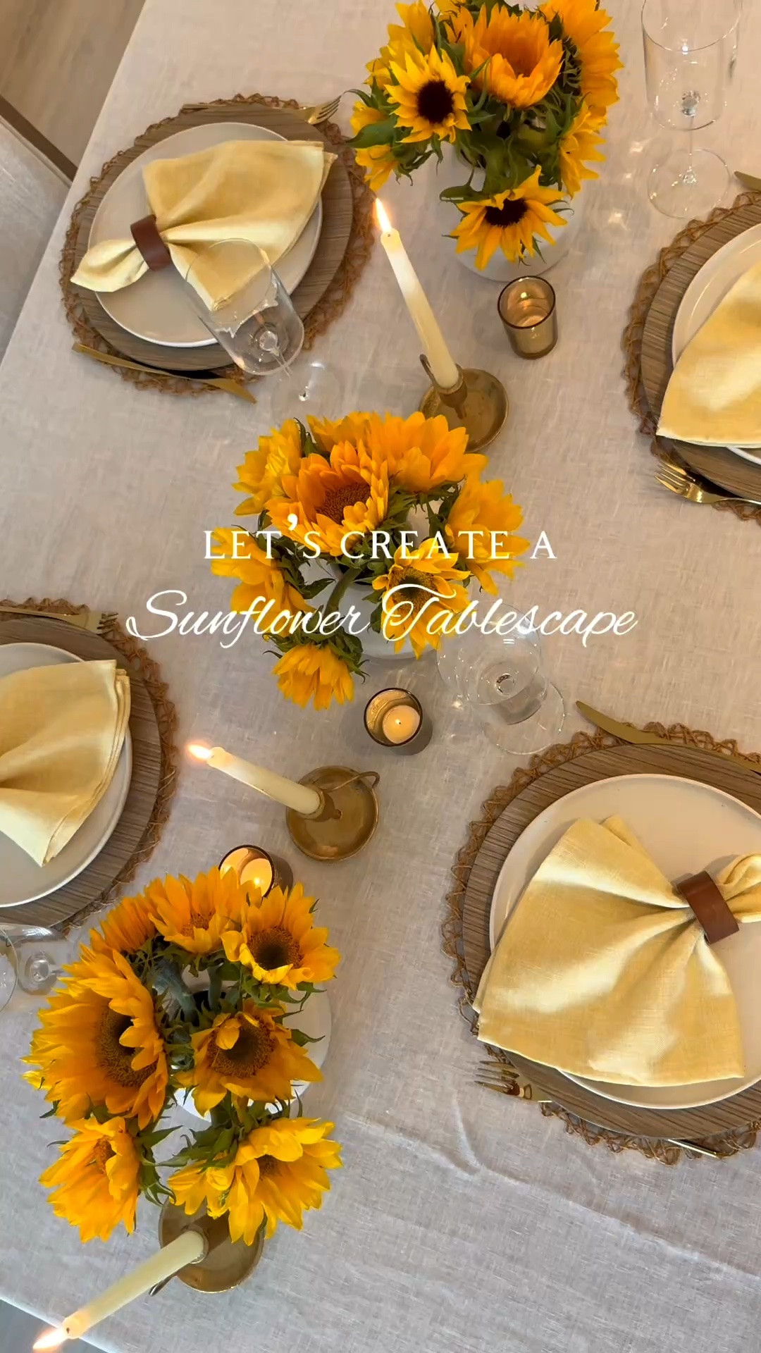 Set a sunflower table with me 🌻✨

#SunflowerTablescape #SummerHosting #SummerTablescape #TableSetting #TablescapeInspo #TableDecor

#LTKSeasonal #LTKHome