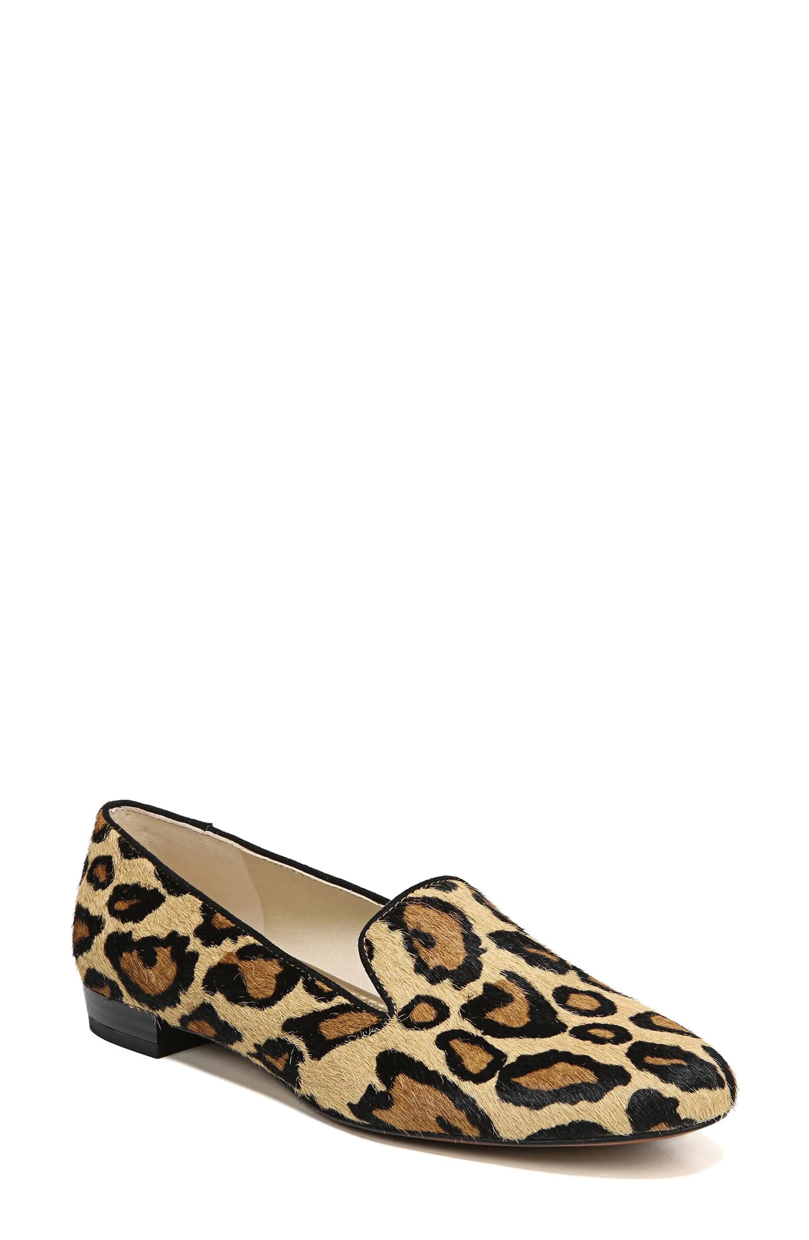 Sam Edelman Jordy Genuine Calf Hair Leopard Print Loafer at Nordstrom Rack | Nordstrom Rack