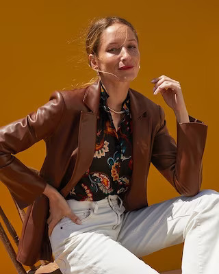 Faux Leather Blazer | Chico's