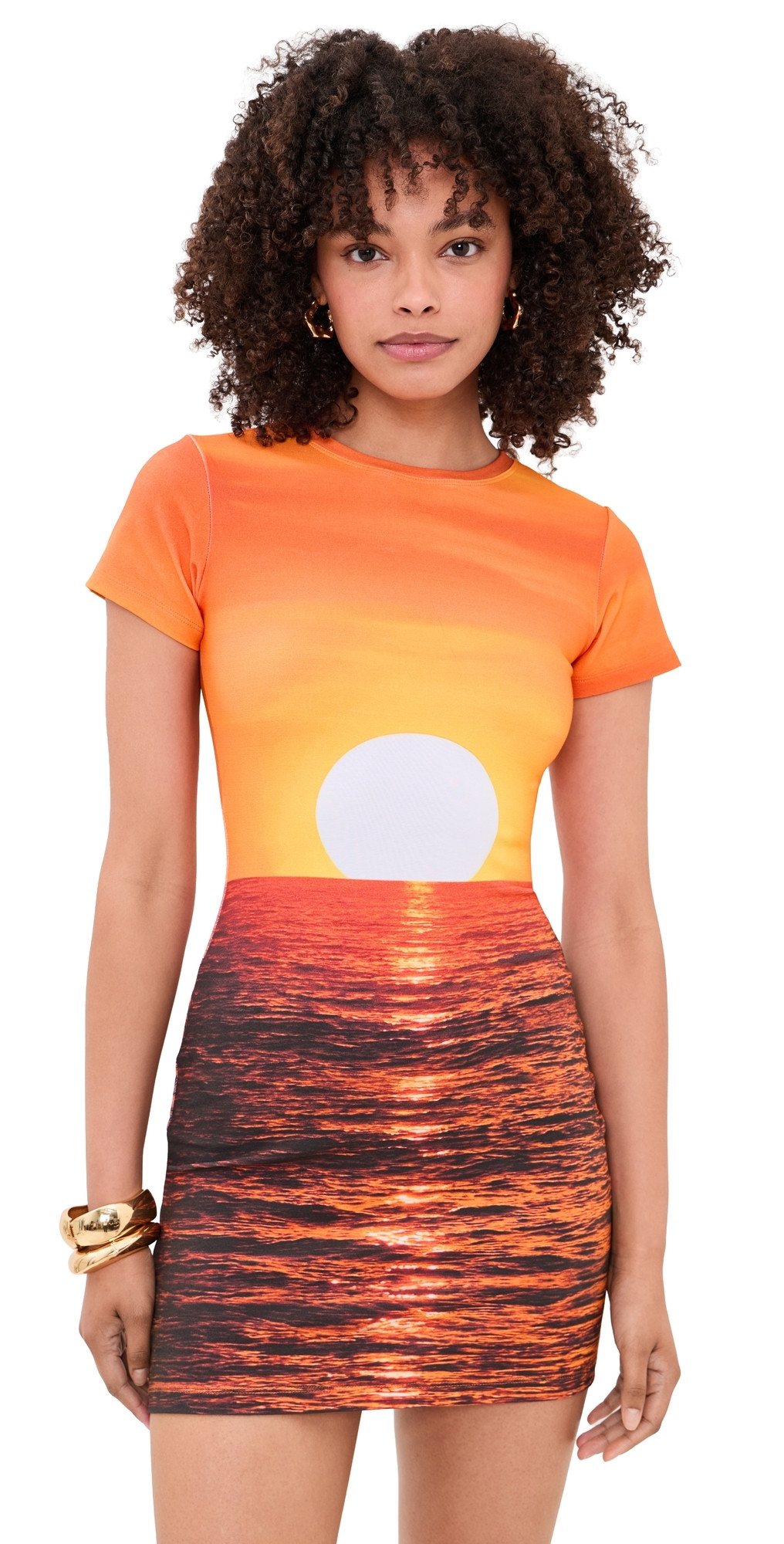 Leslie Amon Sunset T Shirt Dress Sunset XL | Shopbop