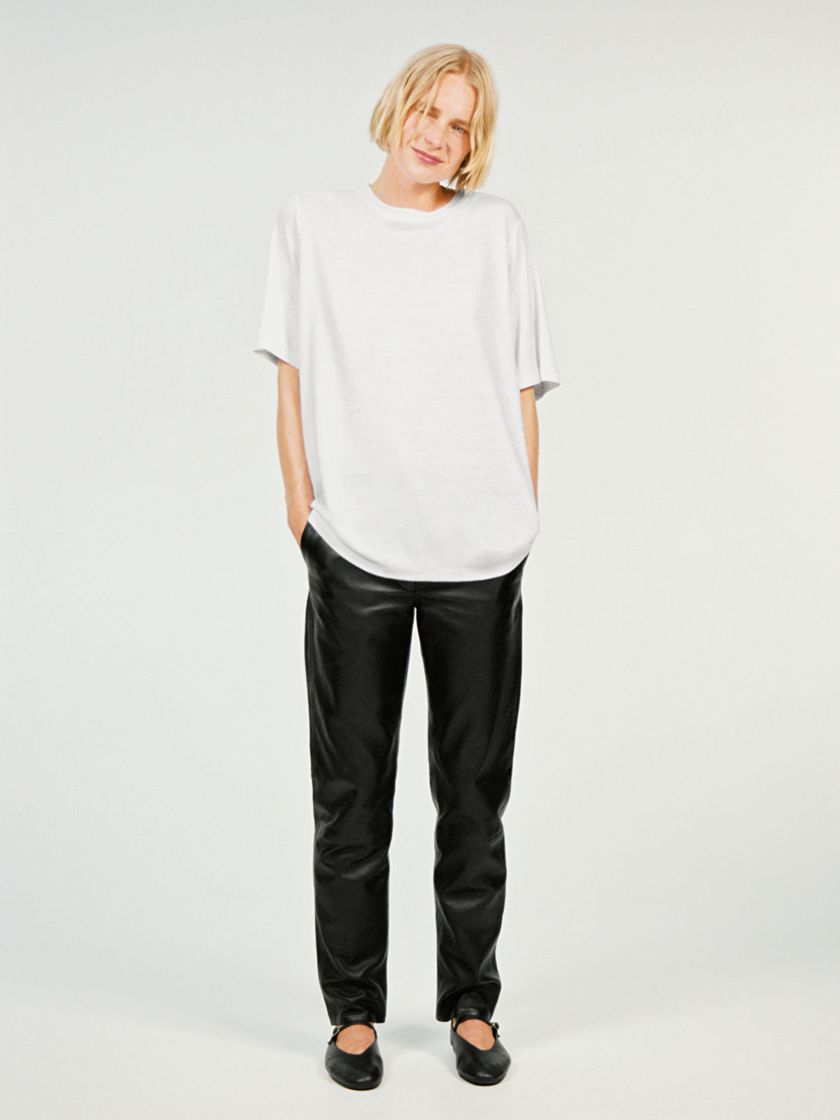Leather Mary Jane Flats | ARKET (US&UK)