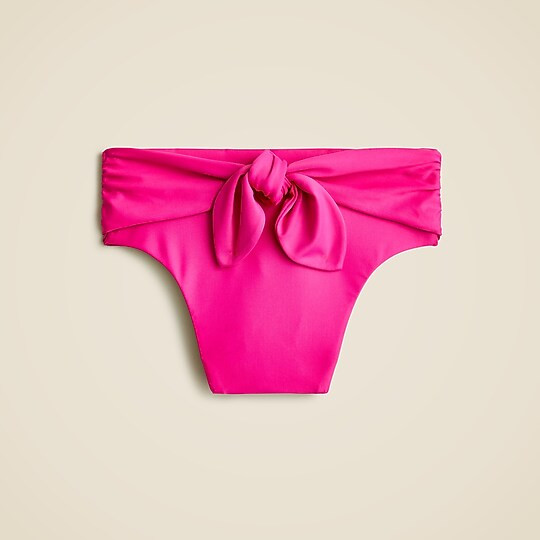 Tie high-rise bikini bottom | J. Crew US