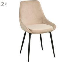 Samt-Polsterstühle Sierra, 2 Stück | WestwingNow (AT & DE)