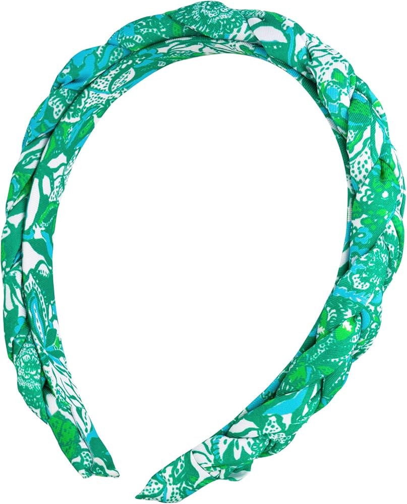 Lilly Pulitzer Women's Fashion Headband, Green Braided Fabric Headband, Colorful Cloth Headband, ... | Amazon (US)