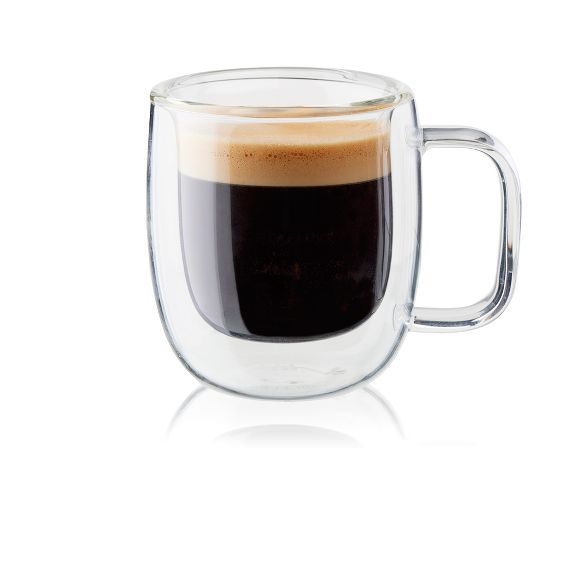 ZWILLING Sorrento Plus 2-pc Double-Wall Glass Espresso Mug Set | Target