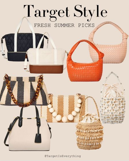 New handbags for spring and summer!!! 

target style, target fashion, summer outfit 

#LTKfindsunder50 #LTKitbag #LTKstyletip
