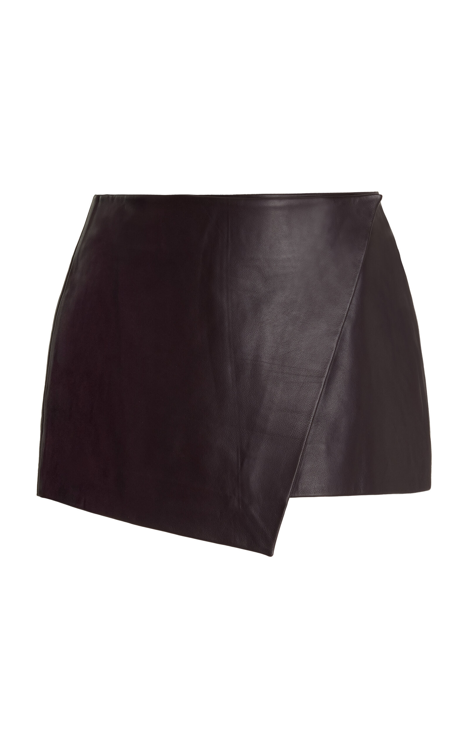 The Frankie Shop - Cleo Leather Mini Wrap Skirt - Purple - M - Moda Operandi | Moda Operandi (Global)