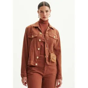 Jaqueta Sarja Trucker Marrom PP | OffPremium (BR)