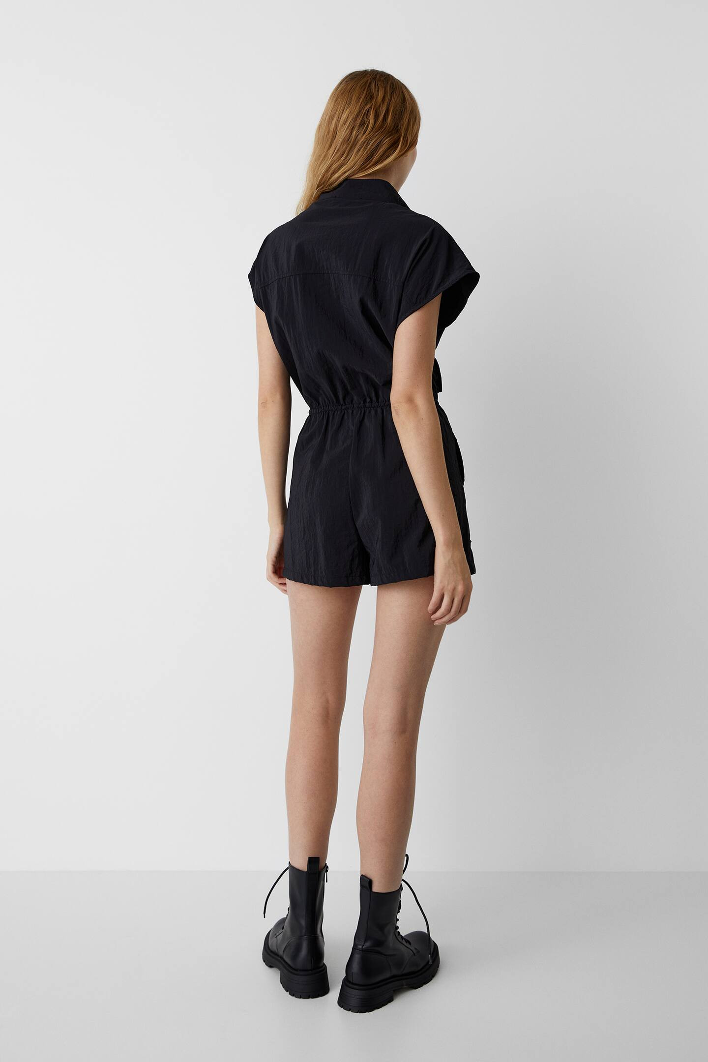 Short jumpsuit with front pockets | PULL and BEAR UK