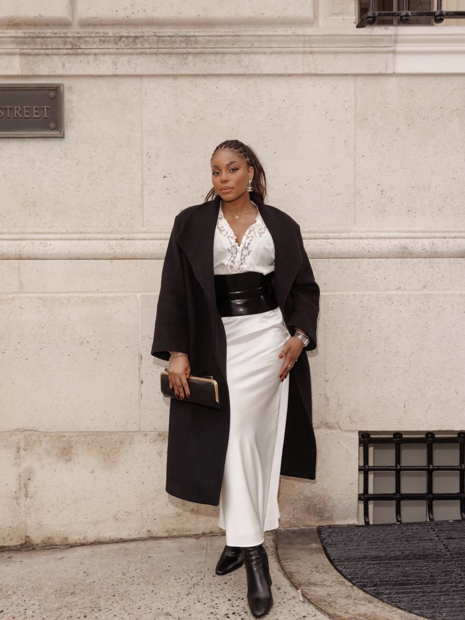 In love with this romantic outfit for transitioning from winter to spring. Wearing a lace from top and satin maxi skirt from loveshackfancy! Styled with a wide corset belt, kiss lock bags, and black boots … For more links to gallery wall, date night outfits, winter denim, sunday hoodie, vacation outfits beach, work outfits, resort wear, winter outfits women, business casual, follow me on LTK! ✨

#LTKSeasonal #LTKootd #LTKgrwm