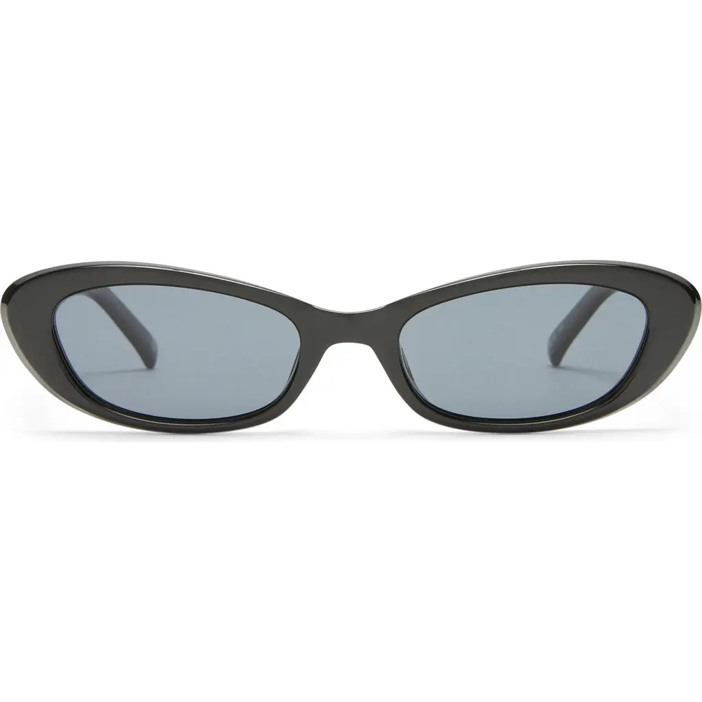 Le Specs The Whisperer 52mm Cat Eye Sunglasses in Black/Smoke Mono Pol at Nordstrom | Nordstrom