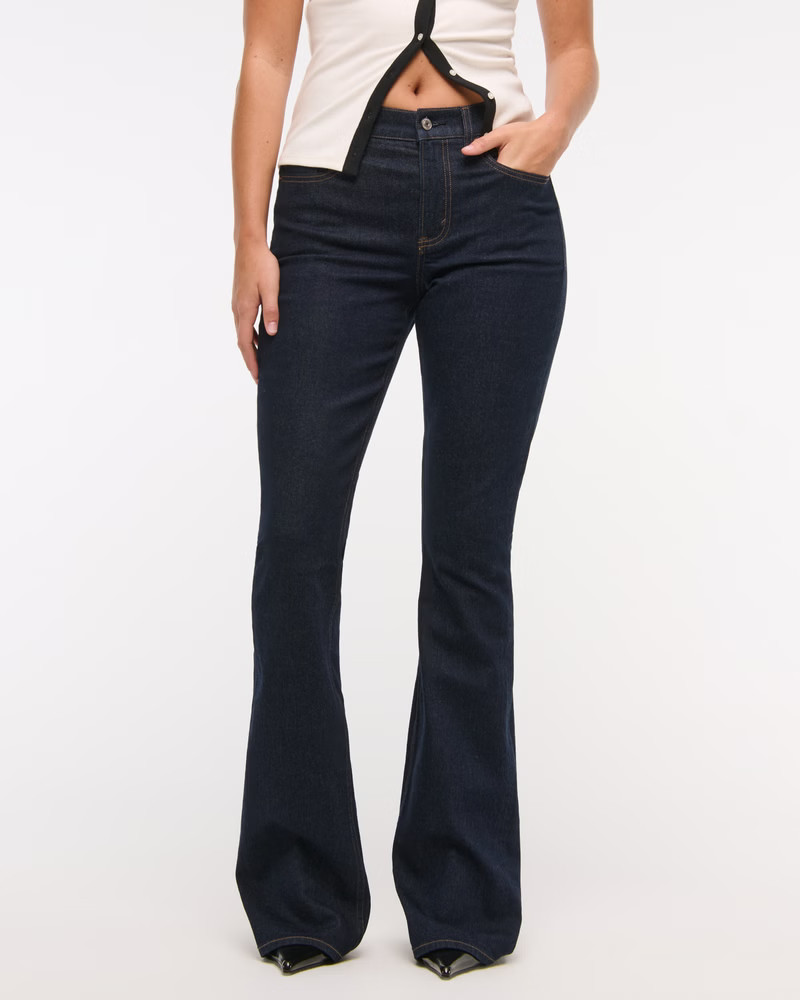 Curve Love Mid Rise Bootcut Jean | Abercrombie & Fitch (US)