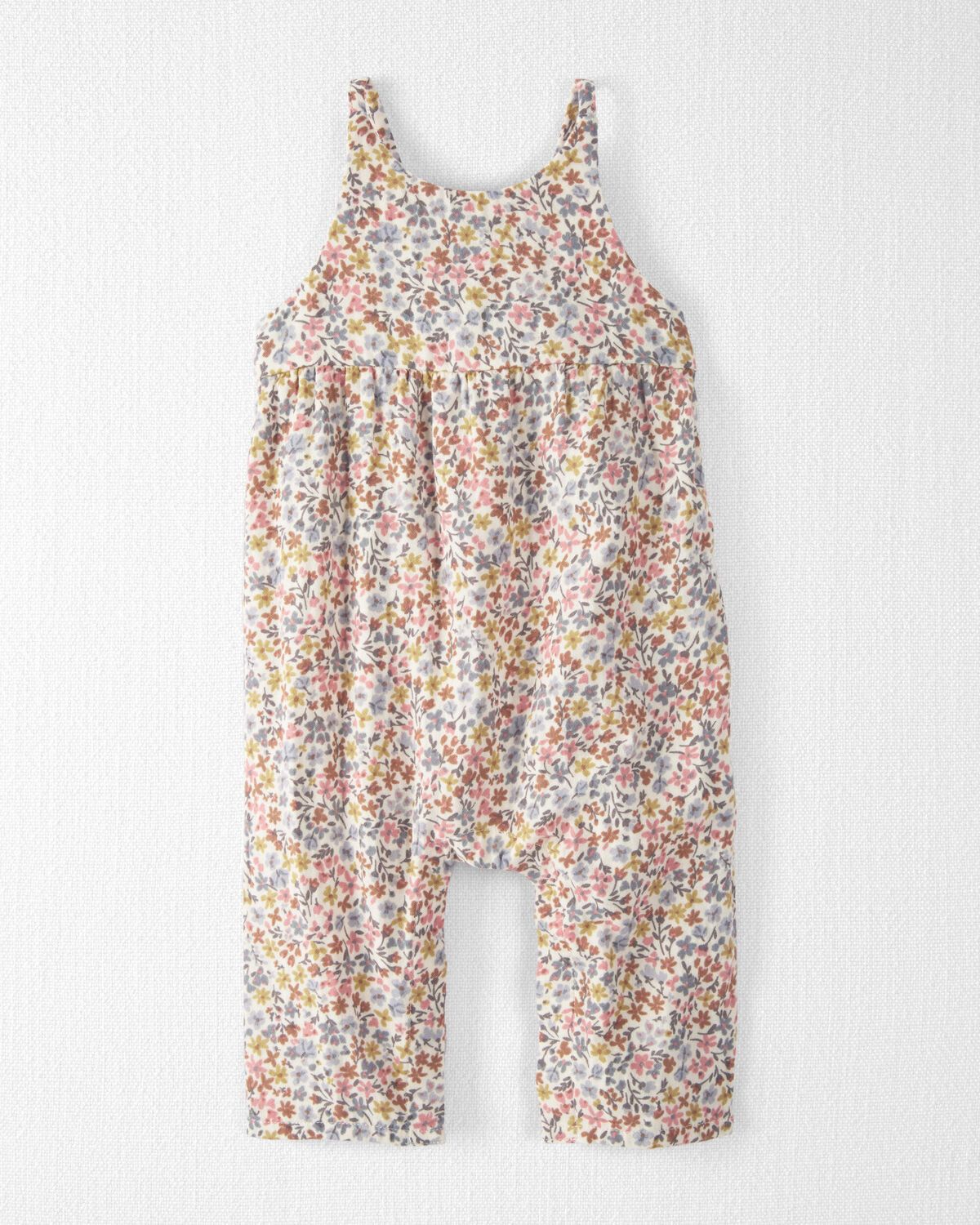 Baby Organic Cotton Floral-Print Jumpsuit | Carter's