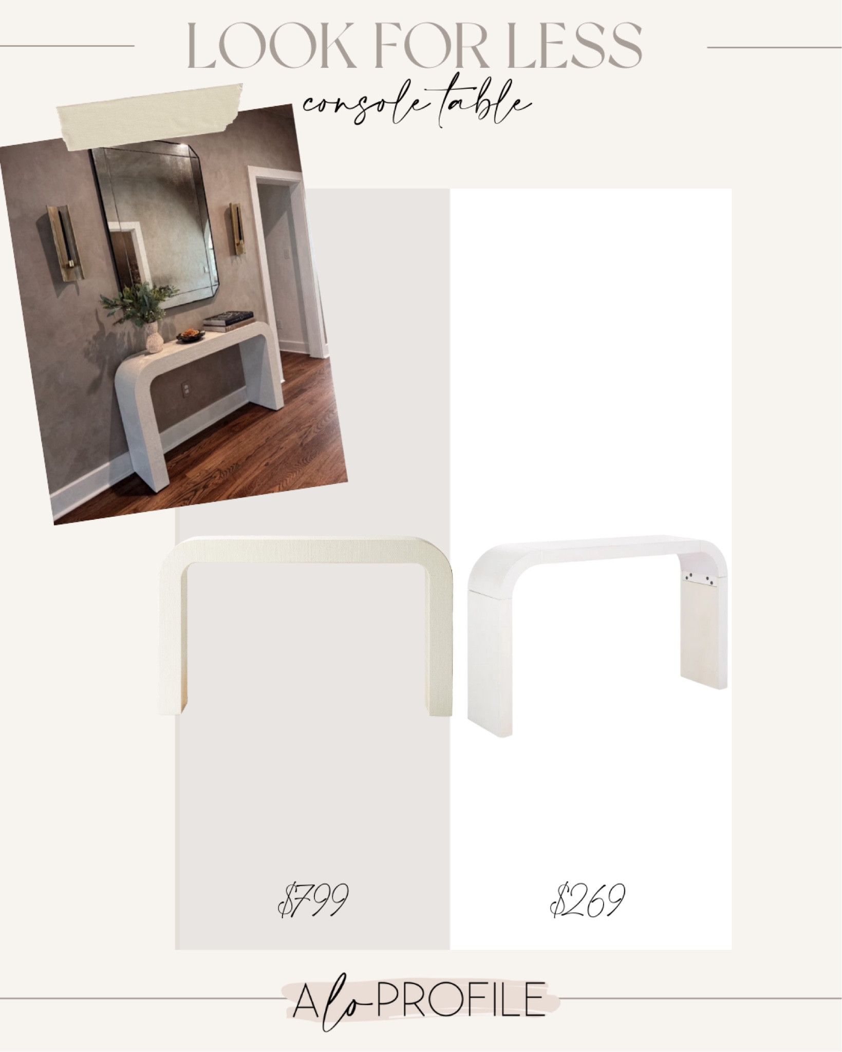 Get my console table look for less!! 

#LTKHome #LTKStyleTip