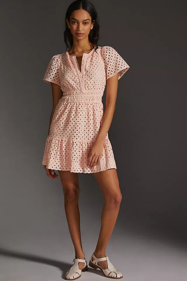 Somerset Eyelet Mini Dress | Anthropologie (US)