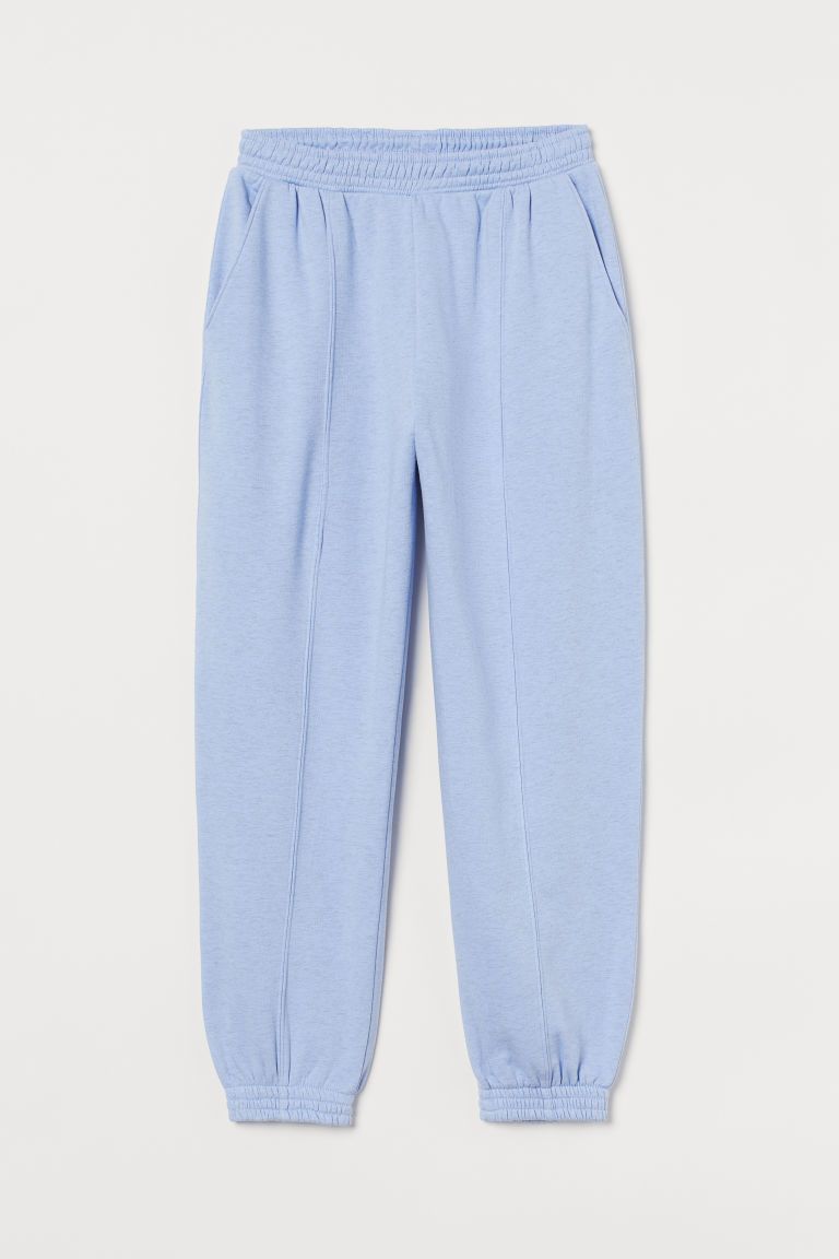 H & M - High Waist Joggers - Blue | H&M (US + CA)