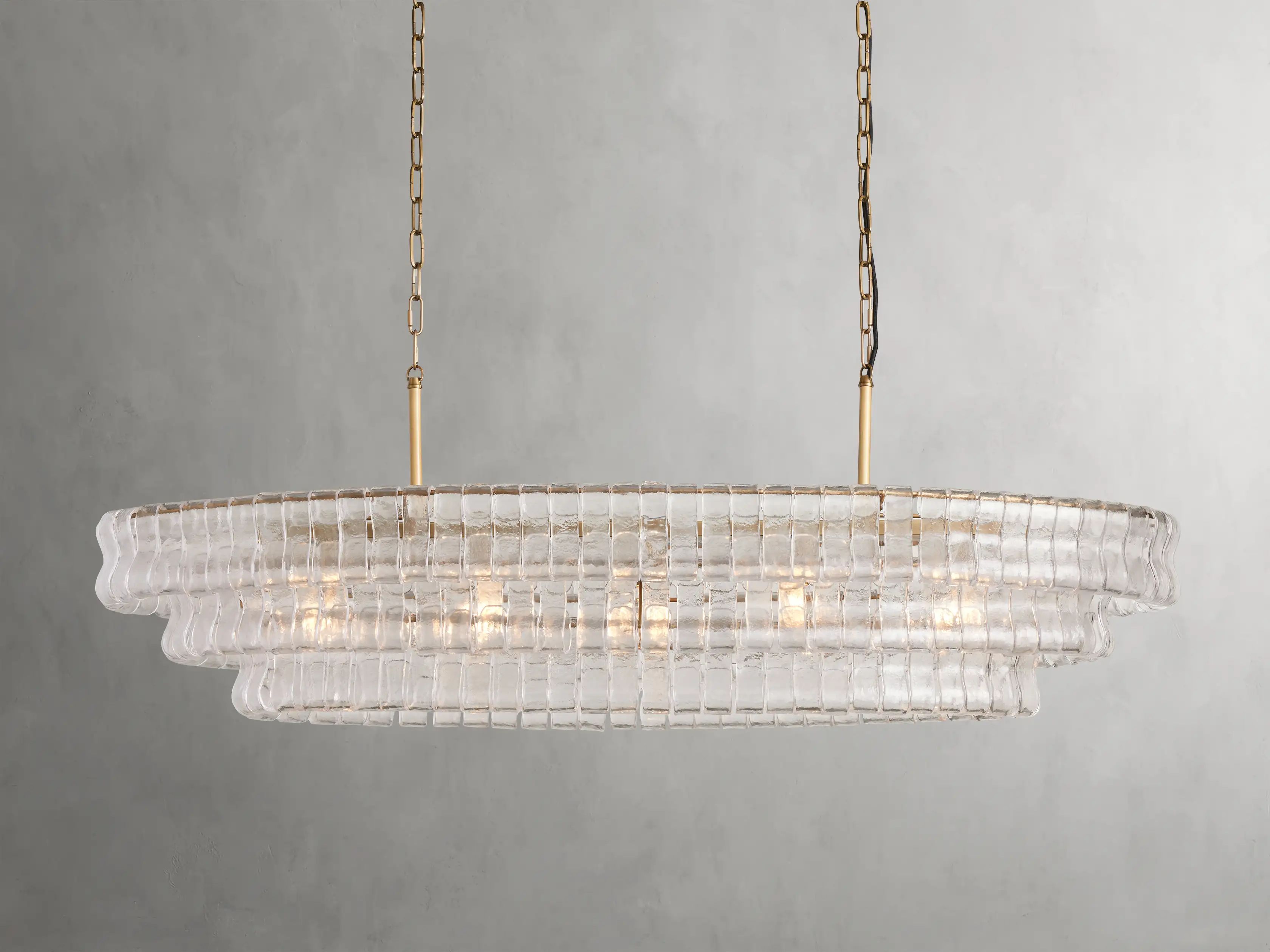 Ghiaccio Oval Chandelier | Arhaus