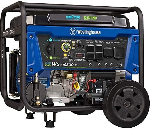 Westinghouse 12500 Watt Dual Fuel Home Backup Portable Generator, Remote Electric Start, Transfer... | Amazon (US)