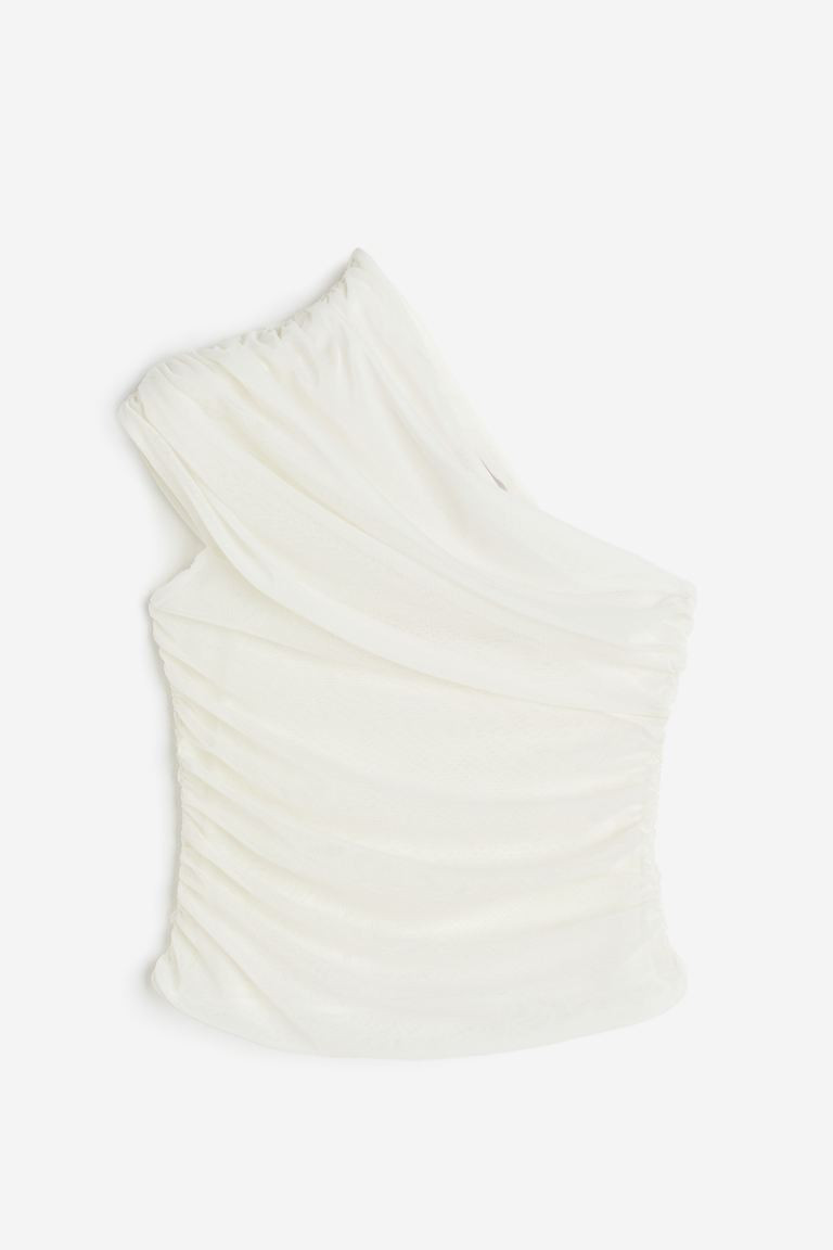 One-shoulder tulle top | H&M (UK, MY, IN, SG, PH, TW, HK)