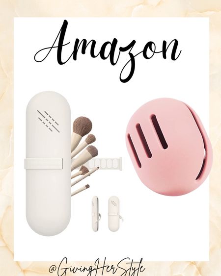 Travel essentials from Amazon

Makeup brush holder, travel, suitcase, luggage, packing, makeup travel holder, beauty travel containers, travel organizers, amazon, amazon prime, found it on amazon 
#amazon #travel #beauty #makeup

#LTKitbag #LTKfindsunder50 #LTKtravel