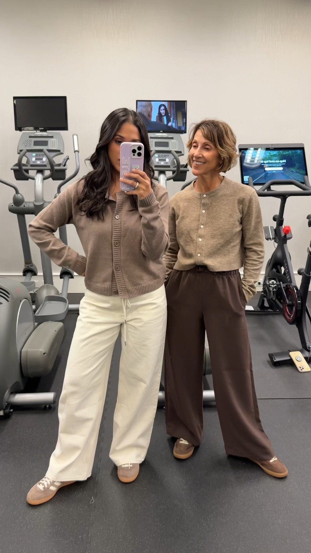 Obsessed with these low rise jeans that I got in the short length so I can wear with sneakers. Also, my mom is wearing the @ariztia crepette pants that don’t wrinkle, which are amazing! She got them hemmed so she could wear with flats too.
#crepettepants #aritzia 

#LTKPetite #LTKStyleTip #LTKOver40