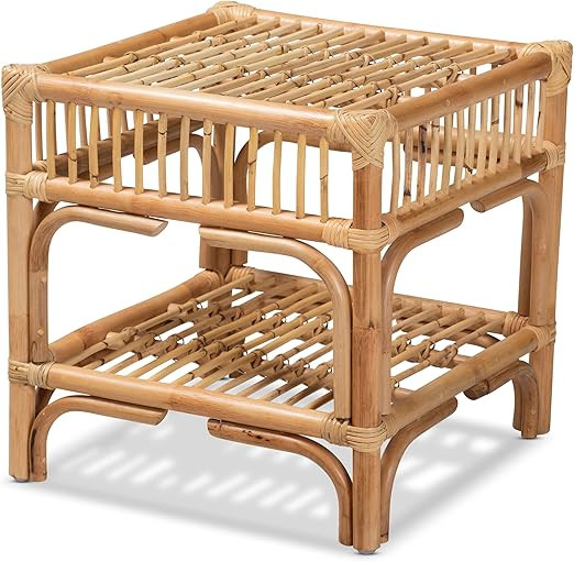 Baxton Studio Rose End Tables, Natural Brown | Amazon (US)
