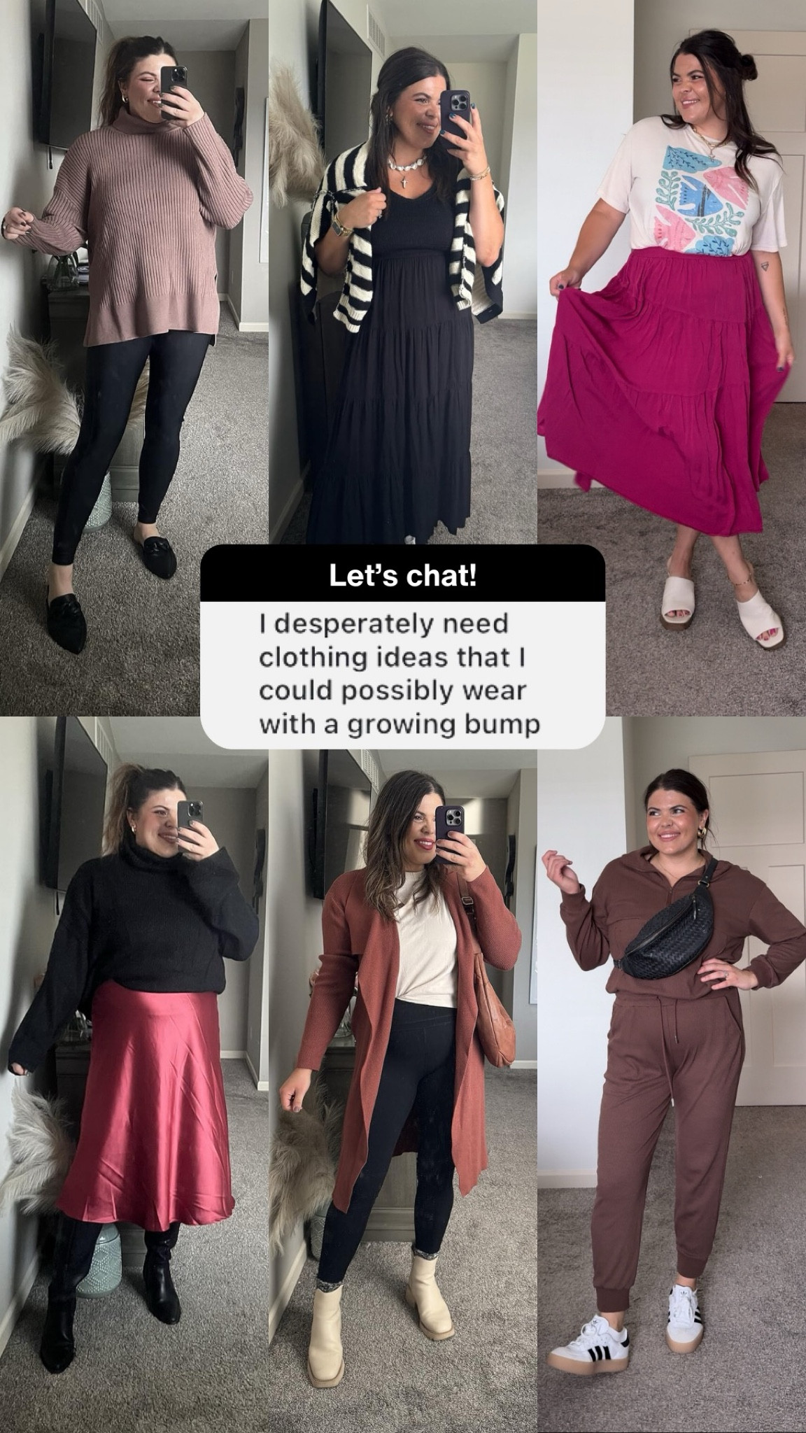 Dressing your growing bump can be both stylish and comfortable! These outfit ideas are perfect for moms-to-be, with options that offer room to grow without sacrificing style. From flowy dresses to stretchy waistlines, these pieces will keep you feeling confident and chic throughout your pregnancy. Shop my maternity favorites!

#LTKStyleTip #LTKMidsize #LTKSeasonal