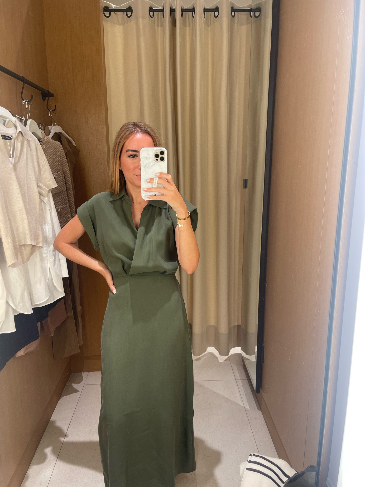 Green dress ! True to size

#LTKSeasonal #LTKworkwear #LTKfindsunder100