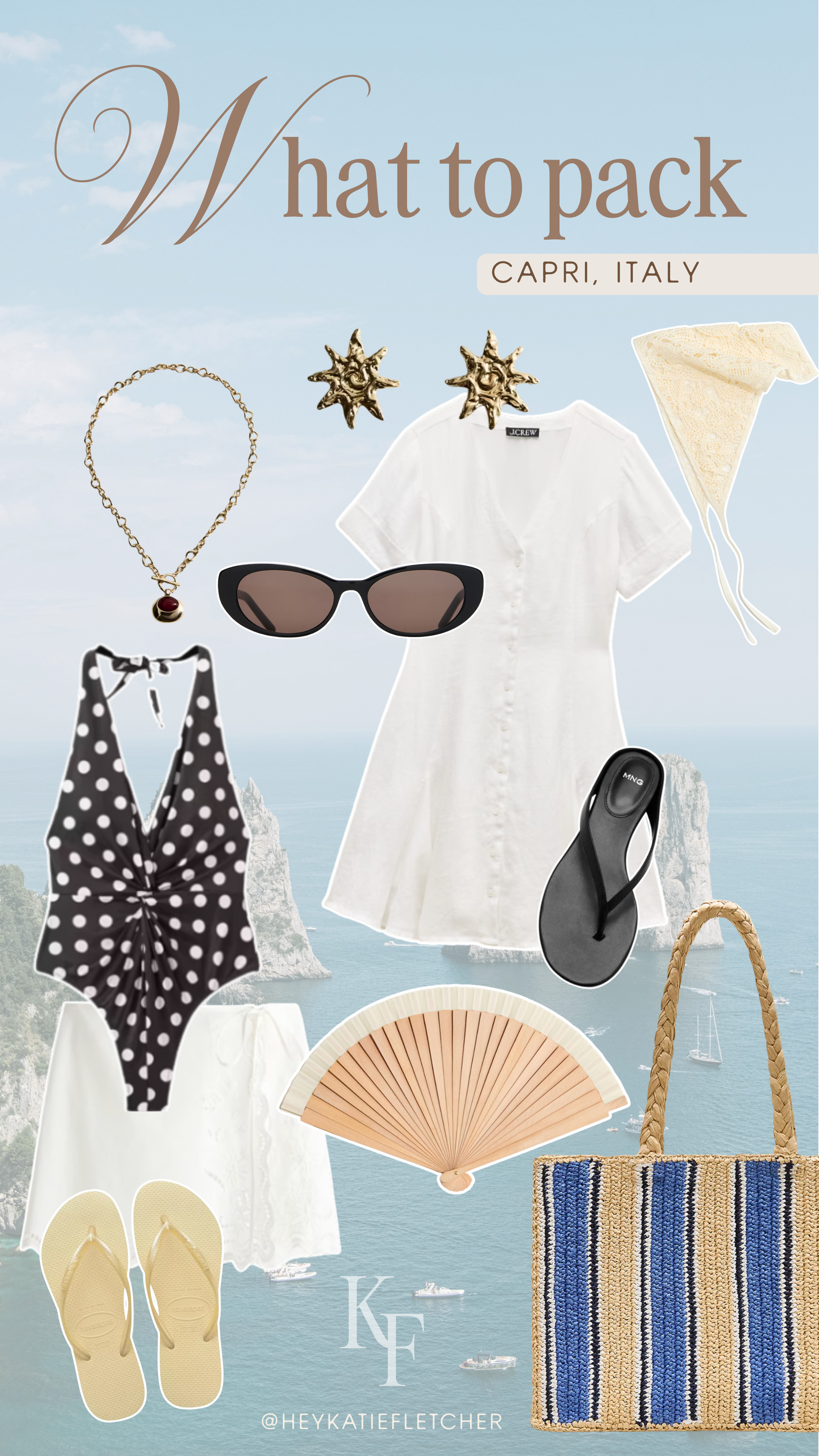 If Capri is part of your travel plans this summer, here’s some outfits that you need to pack. Prioritizing breathable fabrics like linen and cotton, accessorizing to elevate each look, and making sure you have comfortable sandals are musts! 

Italy outfits, European summer style, seasonal selects, vacation essentials, summer inspo, tote bag, skirts, dresses, swimsuits

#LTKSeasonal #LTKgrwm #LTKSwim