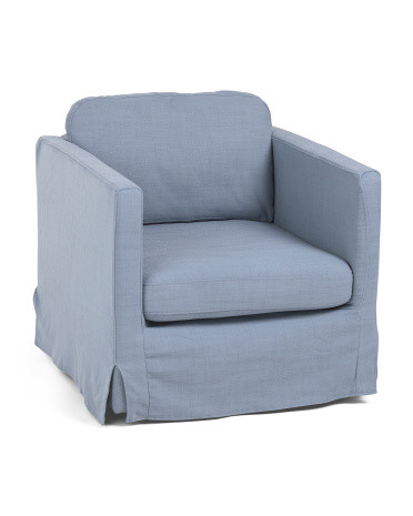 29X23 Slipcover Swivel Accent Chair, Polyester | TJ Maxx