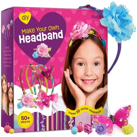 DIY Headband Making Kit for Girls – Arts & Crafts Gift for Kids Ages 5-12 – Create Hair Accessories | Walmart (US)